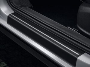 Genuine VW T-Roc Front and Rear Door Sill Protection Film (black/silver) (2GA071310AZMD)