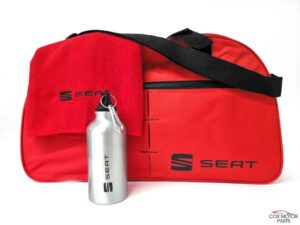 Genuine SEAT Carry Bag / Holdall - Includes Aluminium Drinks Bottle and Large Microfibre Cloth