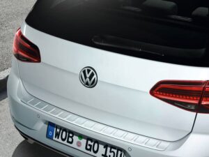 Genuine VW Golf MK7 Rear Bumper Protector Stainless Steel 2017-2020 (5G0061195B)