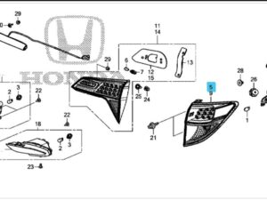 Genuine Honda HR-V Rear Right Outer Light Unit 2015-2018 (33503T7SM01)