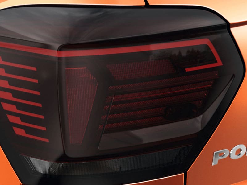 Genuine VW Volkswagen Polo Black Line LED Tail Lights Set 2017-2021 (2G2052200)