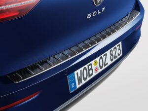 Genuine VW Golf Rear Bumper Protection 2020 onwards (Carbon Fibre) (5H0061195B)