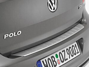 Genuine VW Polo Rear Bumper Protector 2014-2017 (Chrome Look) (6R0061195)