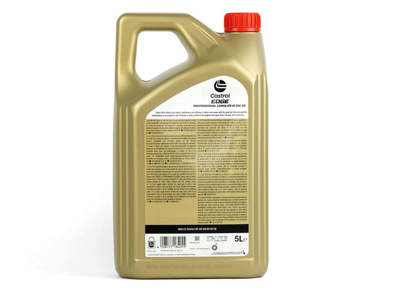 Castrol EDGE Professional Longlife III 5W30 Engine Oil 5L (15F616) - Image 2