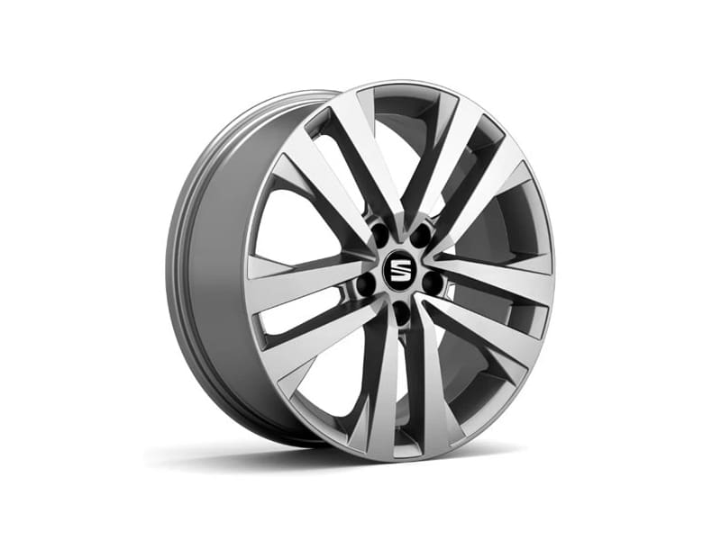Genuine SEAT Ateca 18" Shiny Silver Alloy Wheel 2017 Onwards