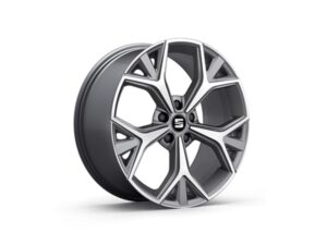 Genuine SEAT Ateca 19" Aneto Crossover Silver Diamond Cut Alloy Wheel 2017 Onwards