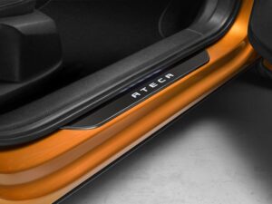 Genuine SEAT Ateca Black Illuminated Door Sill Garnishes 2017 Onwards