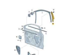 Genuine SEAT Ibiza Right Side B Pillar Trim 2017 Onwards