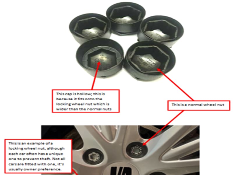 SEAT Wheel Nut Covers 4M0601173E9B9 & 4M0601173C9B9