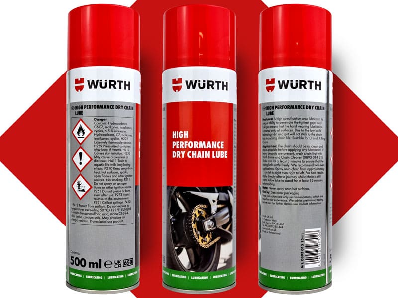 Wurth High Performance Dry Chain Lube 500ml - Image 5
