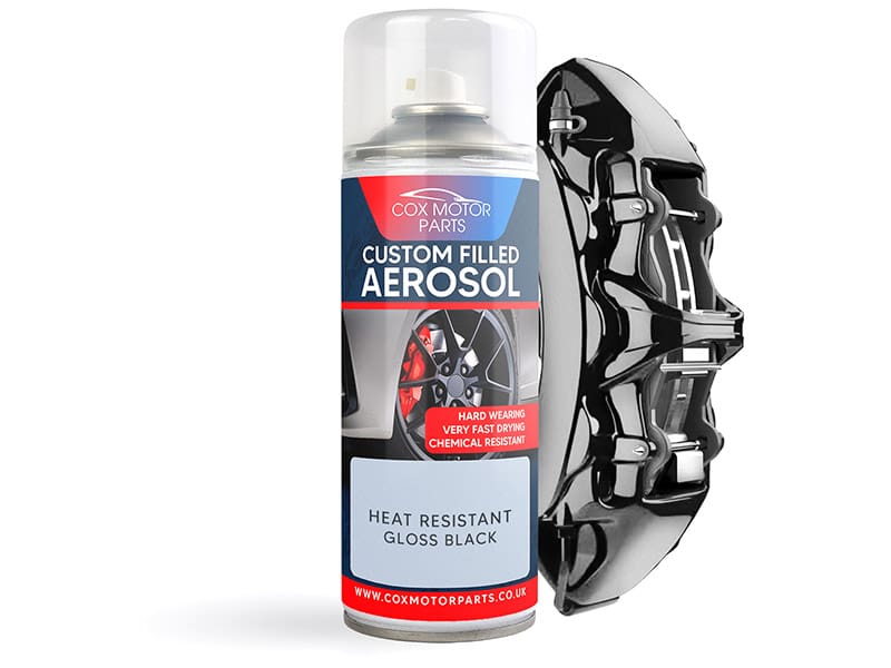 Cox Motor Parts Custom Filled Aerosol Caliper Paint | 400ml - Gloss BLACK
