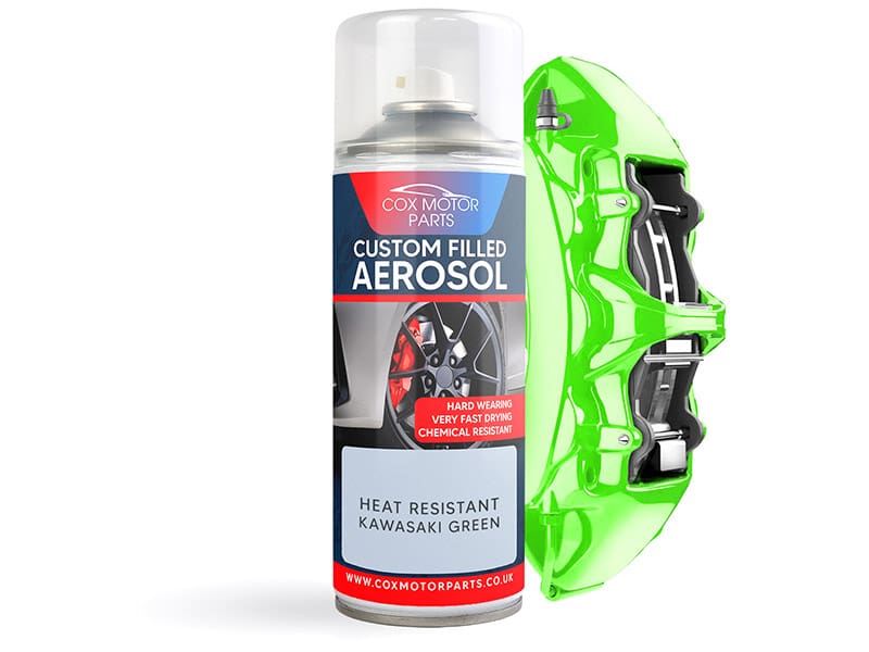 Cox Motor Parts Custom Filled Aerosol Caliper Paint | 400ml - Kawasaki GREEN