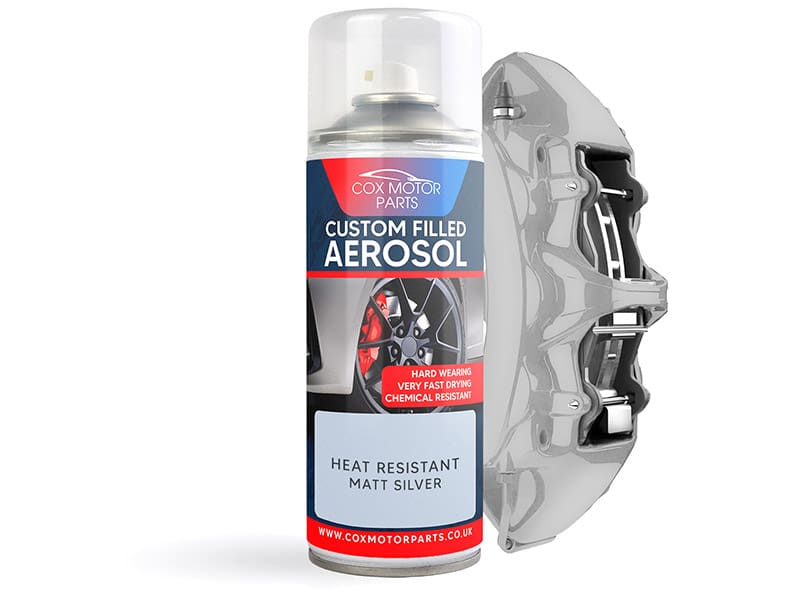 Cox Motor Parts Custom Filled Aerosol Caliper Paint | 400ml - Matt SILVER