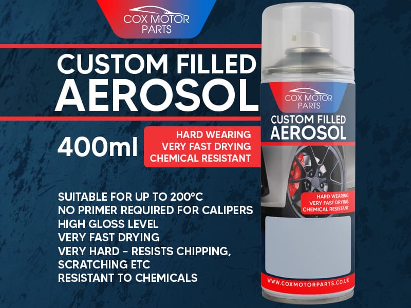 Cox Motor Parts Custom Filled Aerosol Caliper Paint | 400ml - Ferrari Rosso RED - Image 2