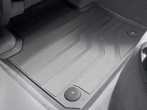 Genuine VW Touareg Rear Rubber Mats Set 2018 Onwards (76006151282V)