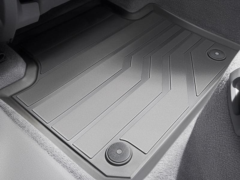 Genuine VW Touareg Rear Rubber Mats Set 2018 Onwards (76006151282V)