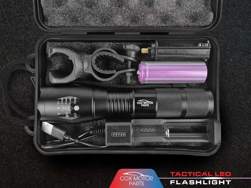Cox Motor Parts Tactical Multifunctional LED Flashlight | 1000 Lumen - Image 6