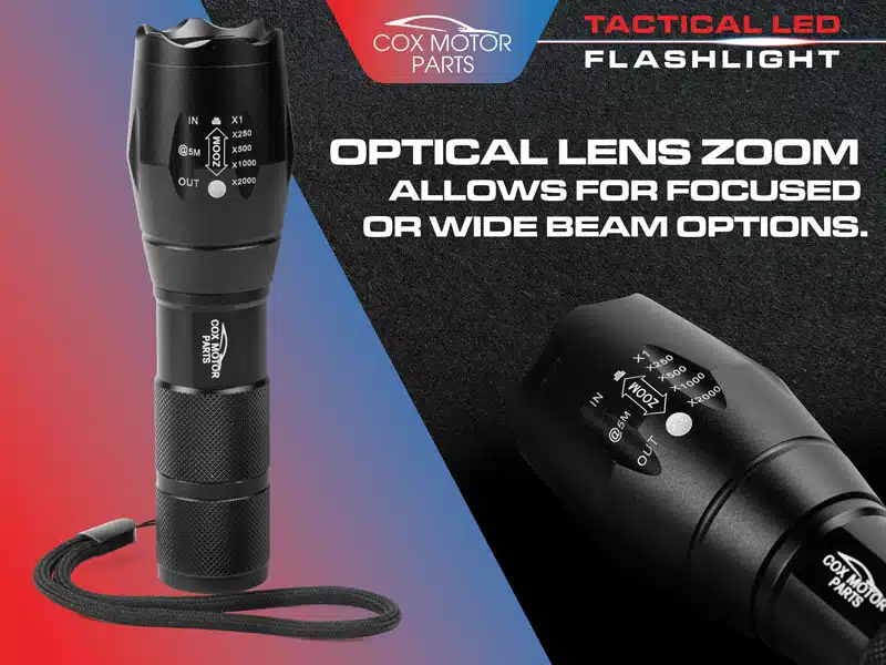 Cox Motor Parts Tactical Multifunctional LED Flashlight | 1000 Lumen - Image 4