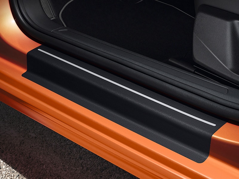 Genuine VW Polo/Taigo Door Sill Protector Film 2017 onwards (Black/Silver) (2G4071310BXF) - Image 2