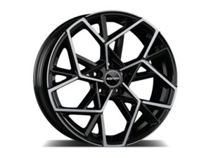 GMP Italia - CARTESIO - 18 Inch Alloy Wheels (Set of 4) - Gloss Black / Black Diamond - For Honda Civic / HRV