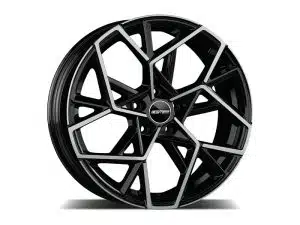 GMP Italia - CARTESIO - 18 Inch Alloy Wheels (Set of 4) - Gloss Black / Black Diamond - For VW Golf / SEAT Leon