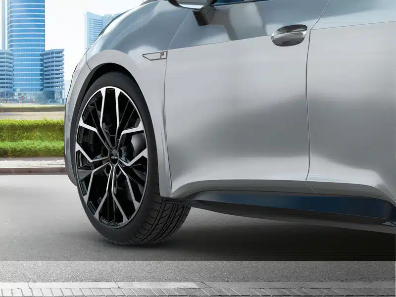 GMP Italia - MATISSE - 17 Inch Alloy Wheels (Set of 4) - Gloss Black / Black Diamond - For VW Golf / SEAT Leon - Image 9