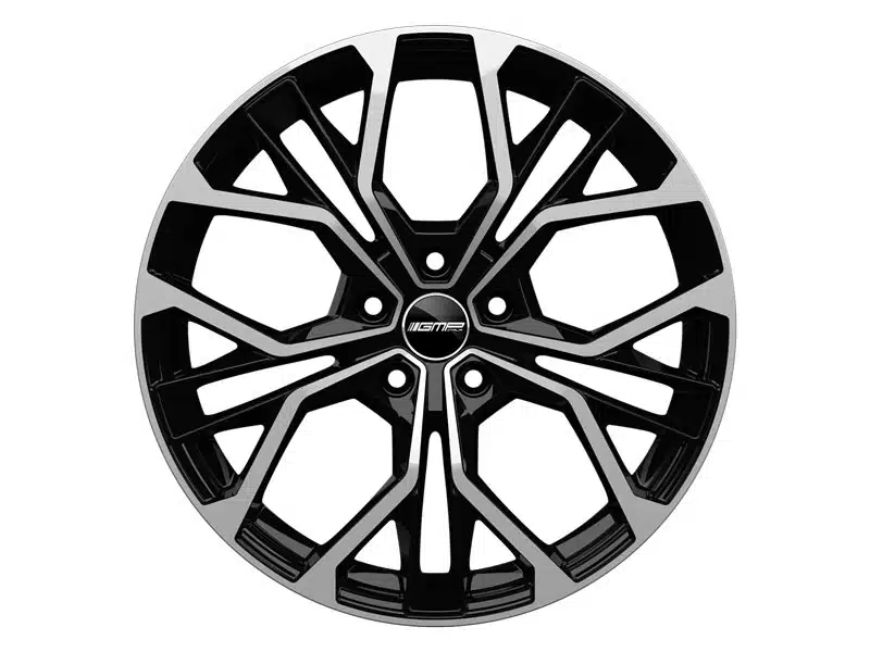 GMP Italia - MATISSE - 17 Inch Alloy Wheels (Set of 4) - Gloss Black / Black Diamond - For VW Golf / SEAT Leon - Image 2
