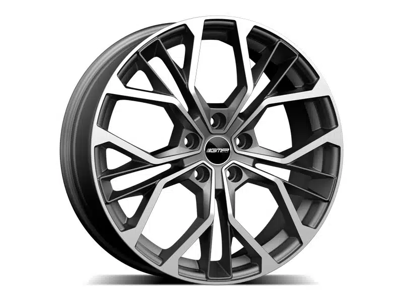 GMP Italia - MATISSE - 17 Inch Alloy Wheels (Set of 4) - Gloss Black / Black Diamond - For VW Golf / SEAT Leon