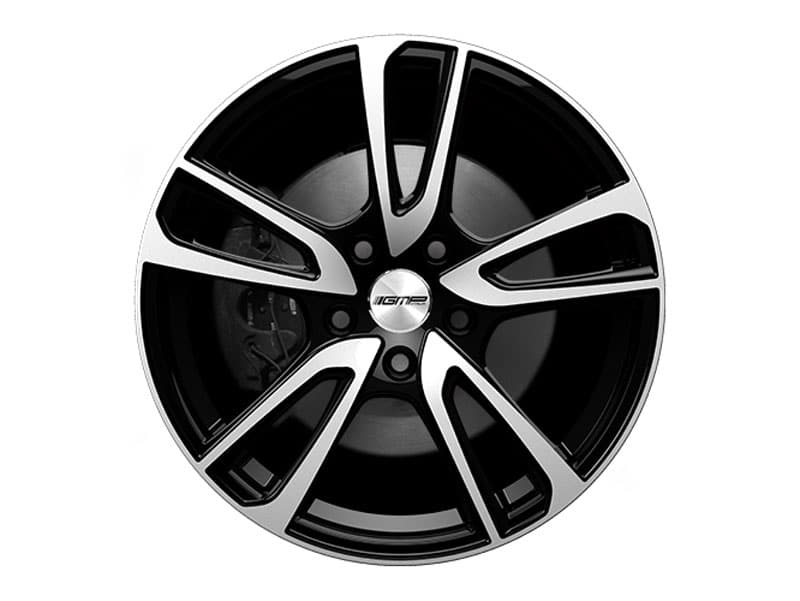 GMP Italia - ASTRAL - 17 Inch Alloy Wheels (Set of 4) - Gloss Black / Black Diamond - For Honda Civic / HRV - Image 4