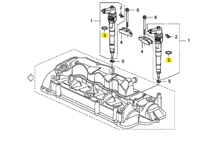 Genuine Honda Injector O Ring - Various models (16452RMAE01) - Image 3