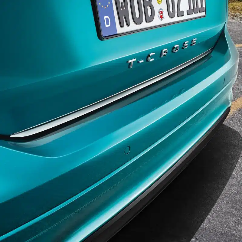 Genuine VW T-Cross Tailgate Protective Trim 2019 onwards (Chrome Silver) (2GM071360)