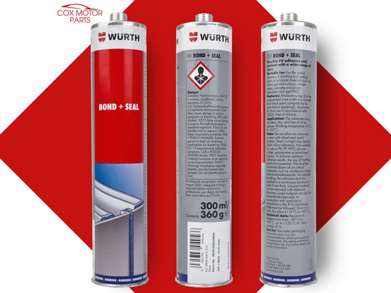 Wurth Bond & Seal Structural Adhesive Black 300ml (08901003) - Image 6