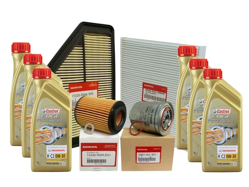 Genuine Honda CR-V Diesel I-Ctdi Major PLUS Service Kit-Castrol 2007-2009