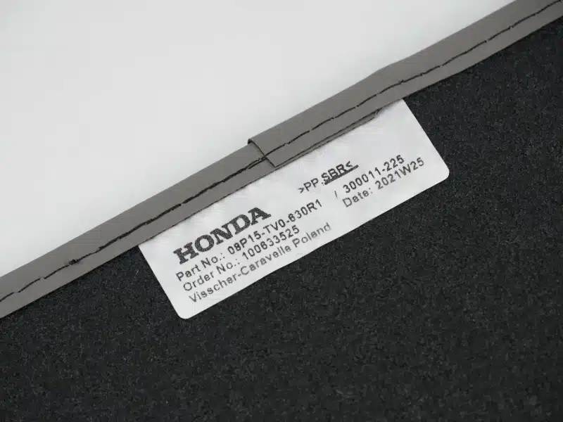 Genuine LHD Honda Civic Drivers Carpet Mat (Grey Binding) 2012-2016 (08P15TV0630R1) - Image 3