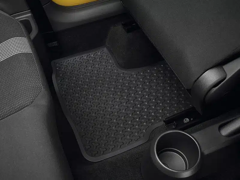 Genuine VW UP Rear Rubber Mat Set 2012 Onwards (1S0061511041) - Image 2