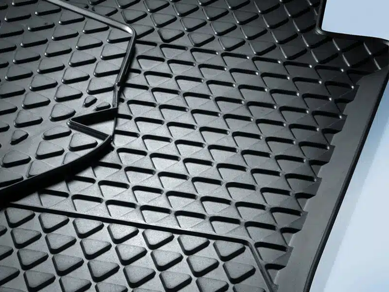 Genuine VW UP Rear Rubber Mat Set 2012 Onwards (1S0061511041)