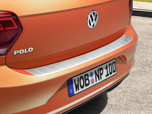 Genuine VW Polo Rear Bumper Protector 2017-2021 (Stainless Steel) (2G0061195)