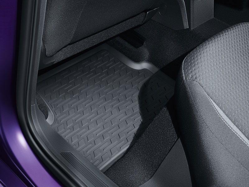 Genuine VW Polo/Taigo Rear Rubber Mats 2022 onwards (2G706151282V)