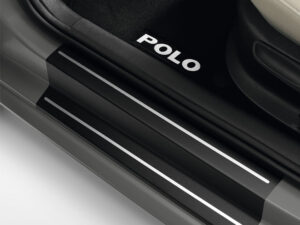 Genuine VW Polo Door Sill Protection 2010-2017 (Black/Silver) (6R4071310041)