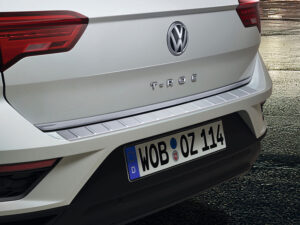 Genuine VW T-Roc Rear Bumper Protector 2018 onwards (Stainless Steel) (2GA061195)