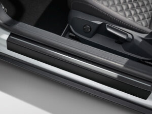Genuine VW T-Roc Cabriolet Front Door Sill Protection 2020 onwards (Black/Silver) (2GC071310ZMD)