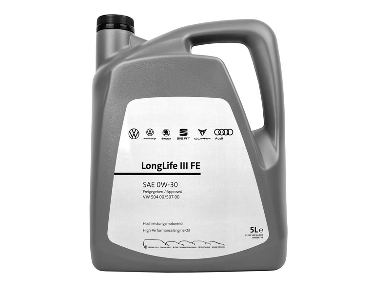 Genuine VW SEAT Audi Skoda LongLife III FE 0W-30 5 Litres (GS55545M4EUR)