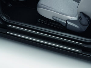 Genuine VW Up! Door Sill Protectors 2012 onwards (Black/Silver) (1S4071310)