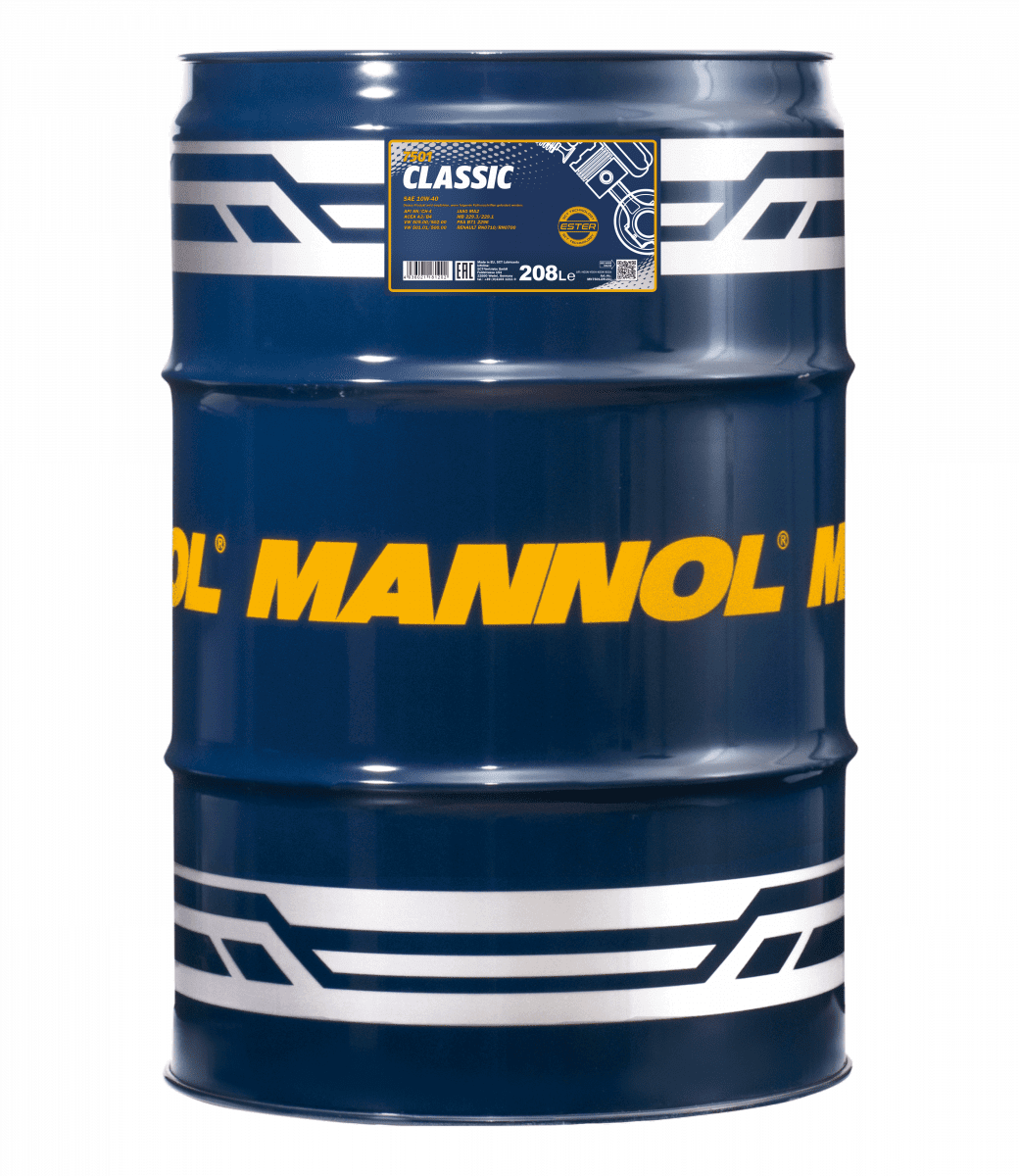 Mannol Classic (7501) 10W40- Acea A3/B4- Api Sn/Ch-4- 7501 - 208L