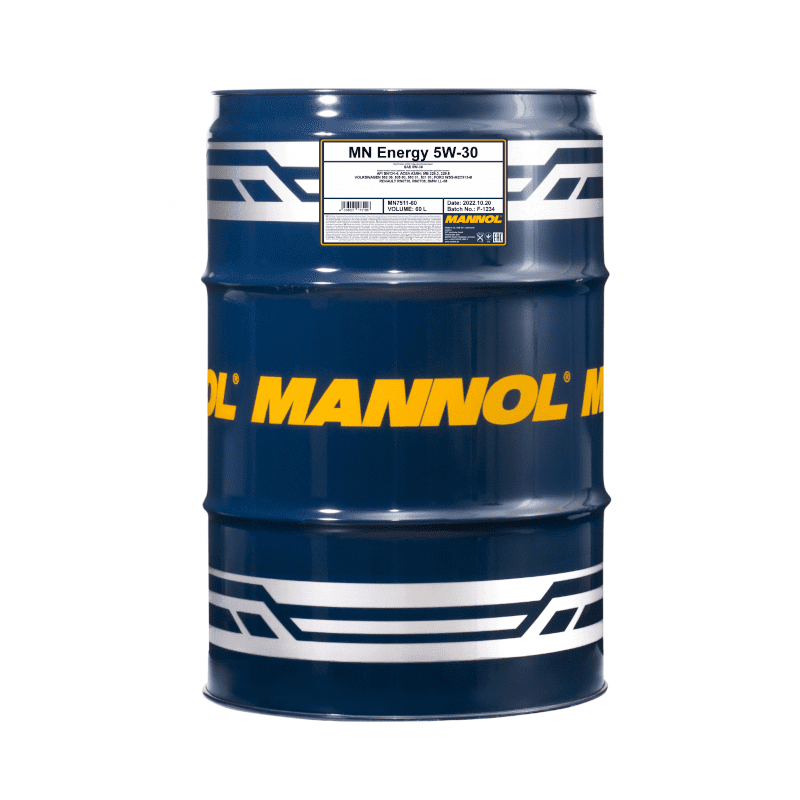 Mannol (7511) 5W30 A3/B4 Api Sn/Ch-4 Fully Synthetic - 60L