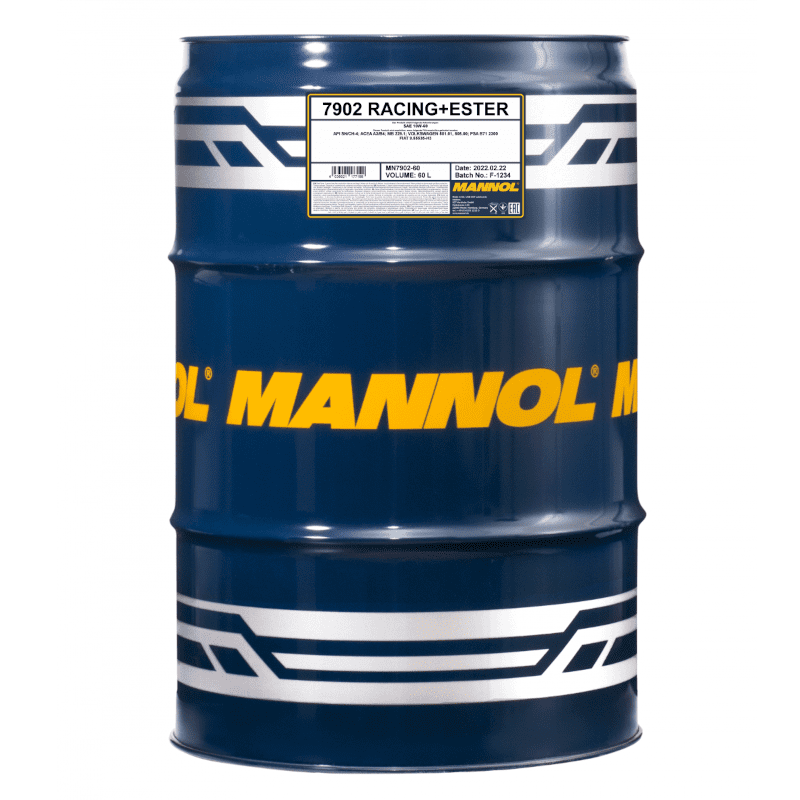 Mannol Racing + Ester Fully Synthetic Engine Oil 10W-60 Bmw M Sport Racing - 7902 - 60L