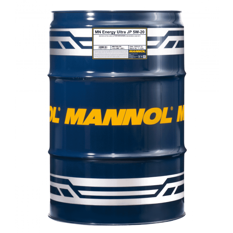 MANNOL ENERGY (7906)ULTRA JP 5W-20 ENGINE OIL FORD GM DEXOS 1 ECOBOOST STOPSTART - 208L