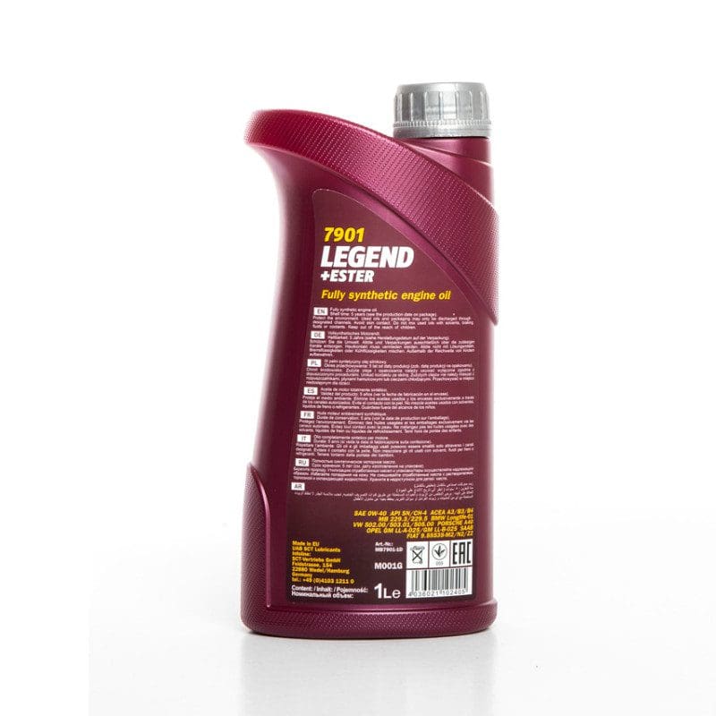 Mannol Vw 502 / 505 0W-40 Fully Synthetic Engine Oil Acea A3/B3/B4 Bmw Ll-01 7901 - 1L