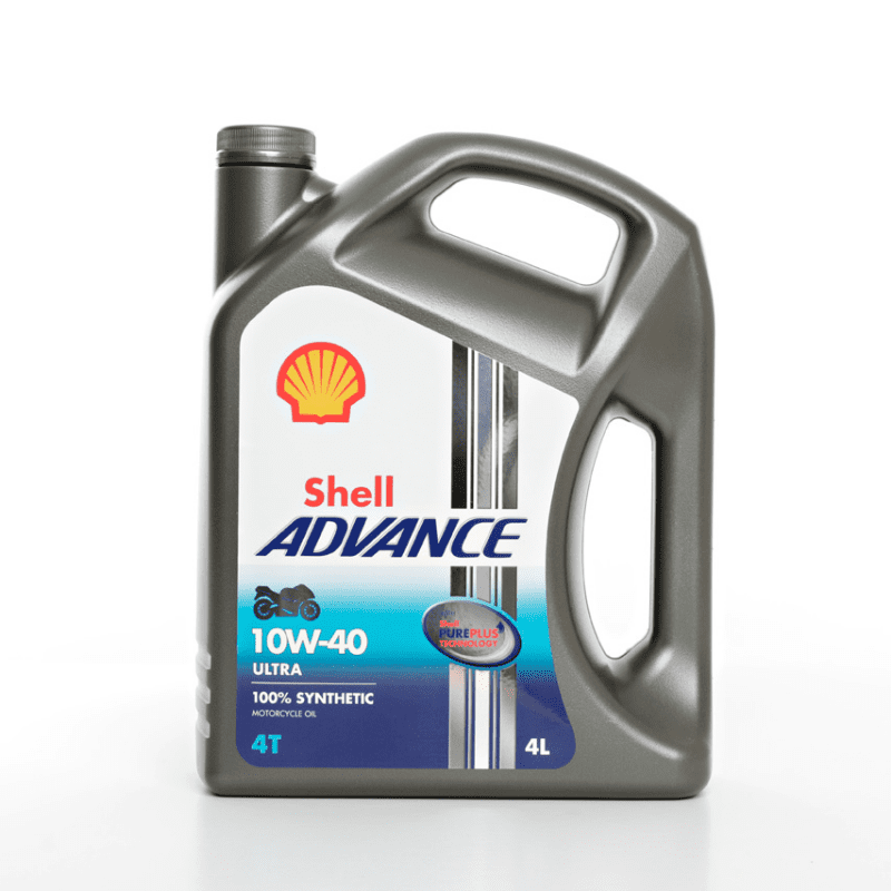 Shell Advance 4T Ultra 10W40 Motorbike Oil - Fully Synthetic (550053586) - 4 L