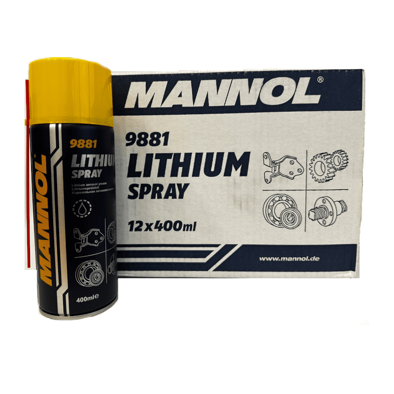 MANNOL CASE OF 12 Lithium spray 400ml 9881